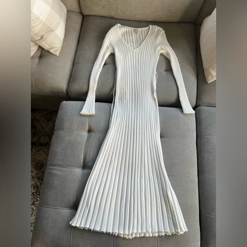 DISSH White Pleated Midi Dress - Picture 9 of 16